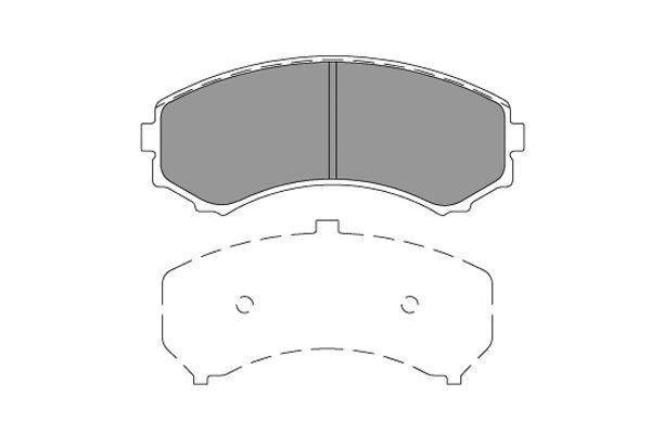 KAVO PARTS stabdžių trinkelių rinkinys, diskinis stabdys KBP-4567